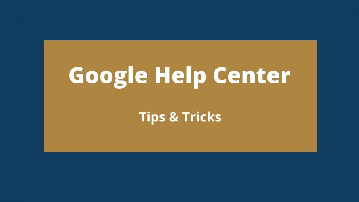 Google Help Center